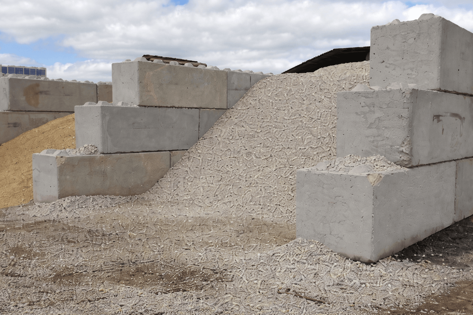 exemple réalisation blocs béton légo stockage