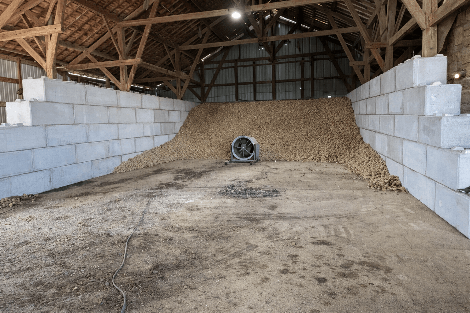réalisations produits béton empilable agricole